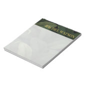 Donkergroene tropische bladeren notitieblok (Linkerzijde)