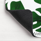 Donkergroene Tropische palmen verlaten zomereiland Muismat (Hoek)