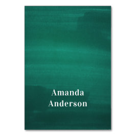 Donkergroene trouwplaatskaarten. Moderne smaragd Kaart