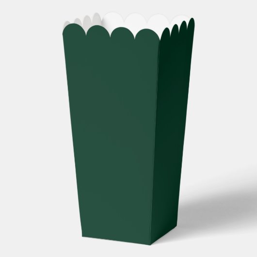 Donkergroene vaste kleur bedankdoosjes (Voorkant)