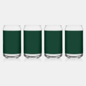 Donkergroene vaste kleur blikvorm glas (Voorkant)