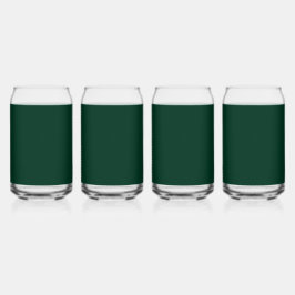 Donkergroene vaste kleur blikvorm glas