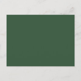 Donkergroene vaste kleur briefkaart