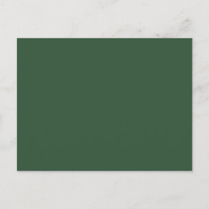 Donkergroene vaste kleur briefkaart