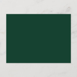 Donkergroene vaste kleur briefkaart