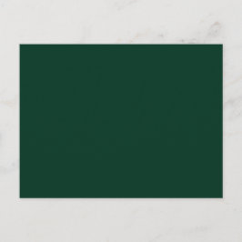 Donkergroene vaste kleur briefkaart