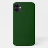 Donkergroene vaste kleur Case-Mate iPhone case (Achterkant)