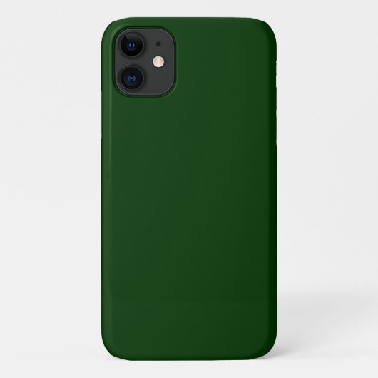 Donkergroene vaste kleur Case-Mate iPhone case (Achterkant)