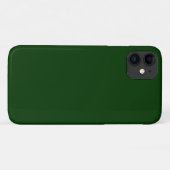 Donkergroene vaste kleur Case-Mate iPhone case (Achterkant (horizontaal))