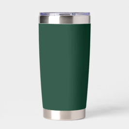Donkergroene vaste kleur geïsoleerde drinkbeker