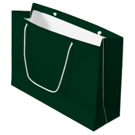 Donkergroene vaste kleur groot cadeauzakje
