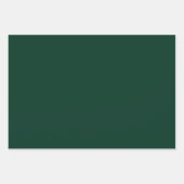 Donkergroene vaste kleur inpakpapier vel (Voorkant 2)