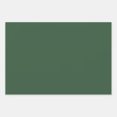 Donkergroene vaste kleur inpakpapier vel (Voorkant 2)