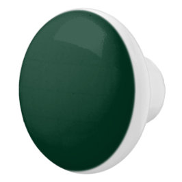 Donkergroene vaste kleur keramische knop
