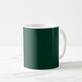 Donkergroene vaste kleur koffiemok