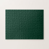 Donkergroene vaste kleur legpuzzel (Horizontaal)
