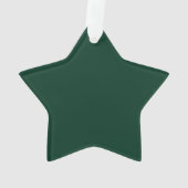 Donkergroene vaste kleur ornament (achterkant)