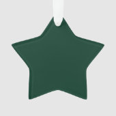 Donkergroene vaste kleur ornament (voorkant)