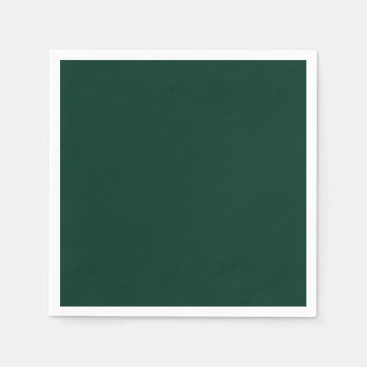 Donkergroene vaste kleur servet (Voorkant)