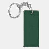 Donkergroene vaste kleur sleutelhanger (Voorkant Links)