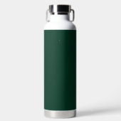 Donkergroene vaste kleur waterfles (Voorkant)