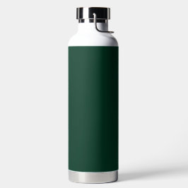 Donkergroene vaste kleur waterfles