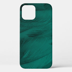 Donkergroene veren textuur Case-Mate iPhone case