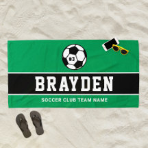 Donkergroene Voetbalspeler Aangepaste Naam