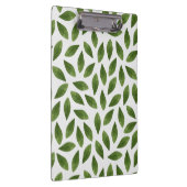 Donkergroene Waterverf Bladeren Patroon Klembord (Rechts)