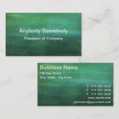 Donkergroene Waterverf Visitekaartjes wassen (Voorkant / Achterkant)