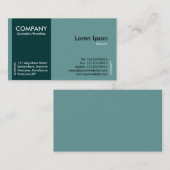 Donkergroene zijband - groen (669B9A) Visitekaartje (Voorkant / Achterkant)