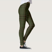 Donkergroene zwarte bruin, Schotse toneelspeldenkn Leggings (Rechts)