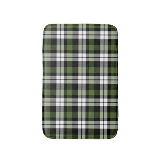 Donkergroene zwarte witte buffel Lumberjack Patroo Badmat (Voorkant Verticaal)