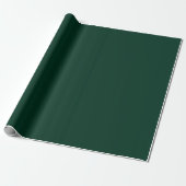 Donkergroenmatte omslagpapier cadeaupapier (Uitgerold)