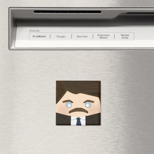 , donkerharige vrouwen en ontbijt eten magneet (Insitu (Vaatwasser))