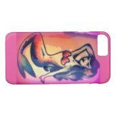 donkerharige zeemeermin Case-Mate iPhone case (Achterkant (Horizontaal))