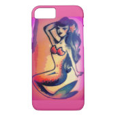 donkerharige zeemeermin Case-Mate iPhone case (Achterkant)