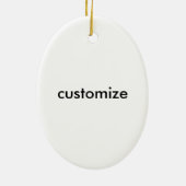 donkerharige zeemeermin keramisch ornament (Achterkant)