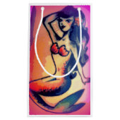 donkerharige zeemeermin klein cadeauzakje (Voorkant)