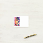 donkerharige zeemeermin post-it® notes (Op bureau)