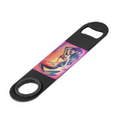 Donkerharige zeemeermin Thunder_Cove Speed Flessenopener (Achterkant Gekanteld)