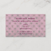 Donkerharten, loopvlakpatroon visitekaartje (Achterkant)