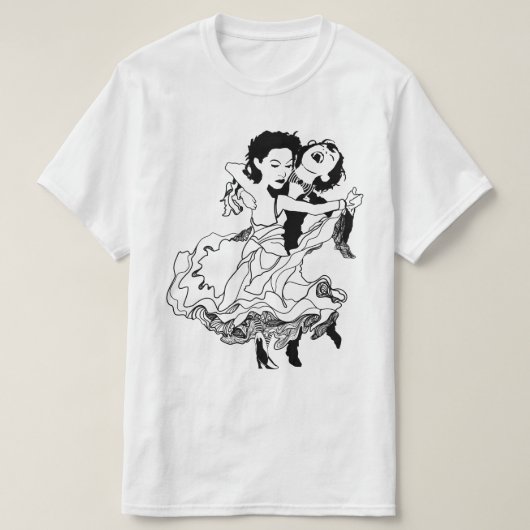 donkerheid dansers t-shirt (Design voorkant)