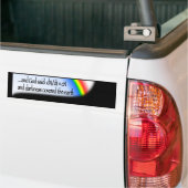 Donkerheid (regenboog) bumpersticker (Op Truck)
