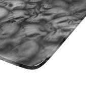 donkerheid schedel kop textuur snijplank (Hoek)