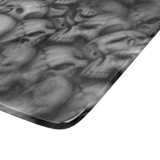 donkerheid schedel kop textuur snijplank (Hoek)