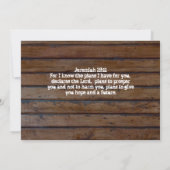 Donkerhout Aankondiging Afstuderen foto- (Achterkant)