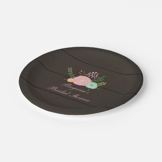 Donkerhout en roestvast Bord voor grafisch papier (Gekanteld)