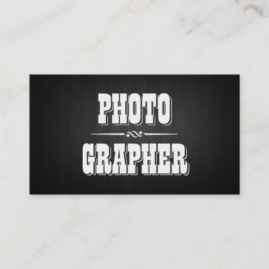  donkerhout Fotografe Visitekaartje (Voorkant)