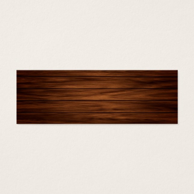 Donkerhout Mini Visitekaartjes (Voorkant)